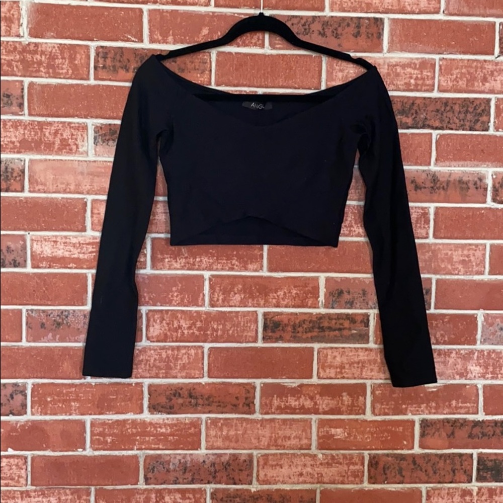 Long sleeved crop top